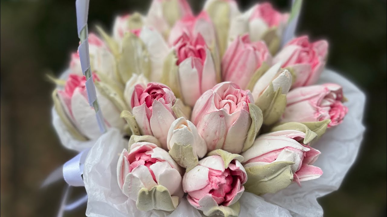 Букет из зефира Тюльпановое обаяние